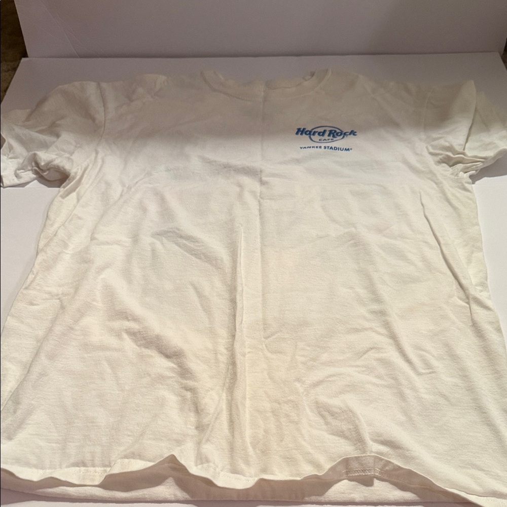 Vintage Hard Rock Cafe White Yankee Stadium & Majestic Derek Jeter tee - Picture 3 of 9